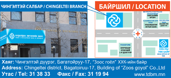 Чингэлтэй салбарын байршил